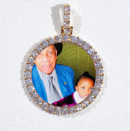 3D CIRCLE CUSTOM PICTURE PENDANT SMALL SIZE
