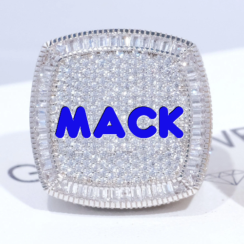 CUSTOM LETTER 3D ICED RING