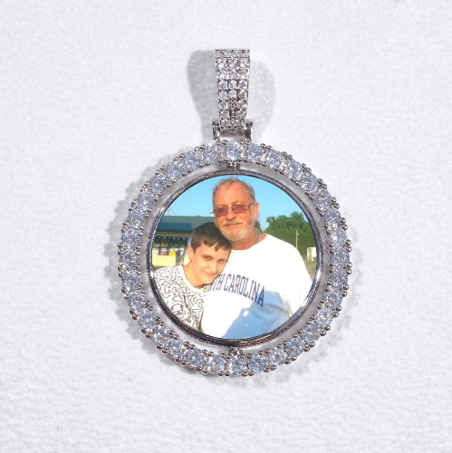 3D Spinning 2-Faced Custom Picture Pendant