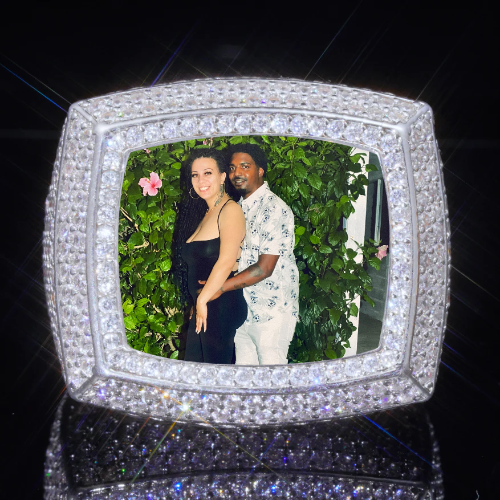 3D CUSTOM PICTURE ICED RING