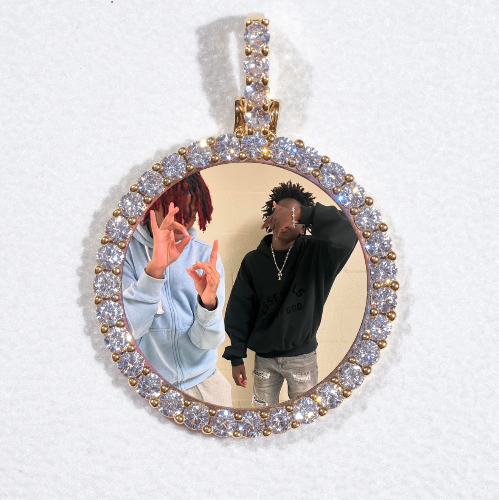 3D CIRCLE CUSTOM PICTURE PENDANT SMALL SIZE