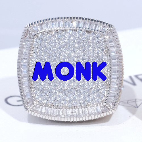 CUSTOM LETTER 3D ICED RING