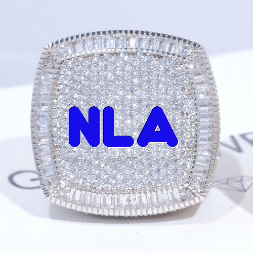 CUSTOM LETTER 3D ICED RING