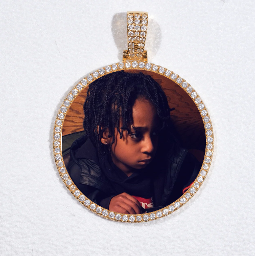 MEDIUM 3D CIRCLE CUSTOM PICTURE PENDANT