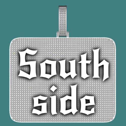 CUSTOM LETTER NECKLACE 3D BIG SQUARE