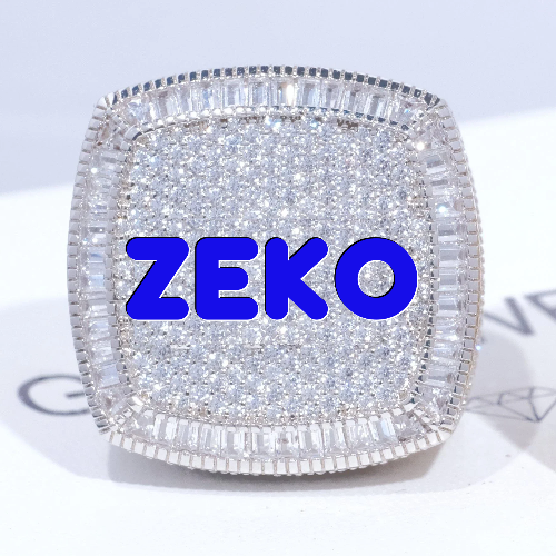 CUSTOM LETTER 3D ICED RING