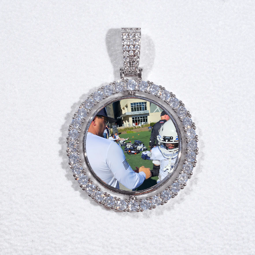 3D Spinning 2-Faced Custom Picture Pendant