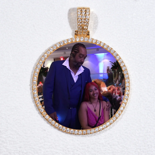 MEDIUM 3D CIRCLE CUSTOM PICTURE PENDANT