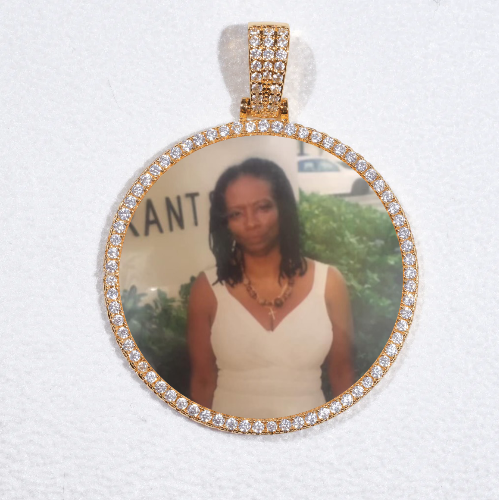 MEDIUM 3D CIRCLE CUSTOM PICTURE PENDANT