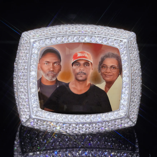 3D CUSTOM PICTURE ICED RING