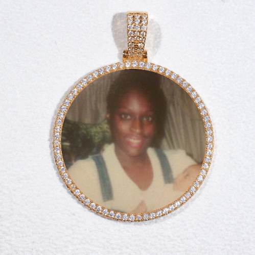 MEDIUM 3D CIRCLE CUSTOM PICTURE PENDANT