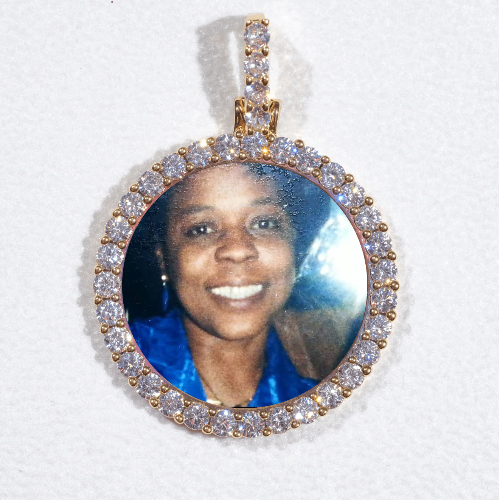 3D CIRCLE CUSTOM PICTURE PENDANT SMALL SIZE