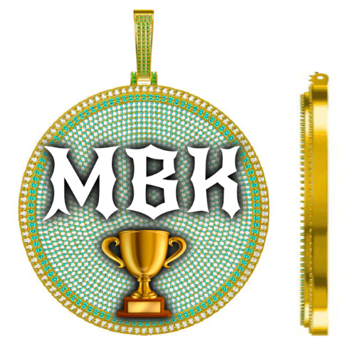 CUSTOM LETTER NECKLACE 3D BIG DISC