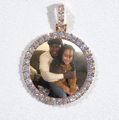 3D CIRCLE CUSTOM PICTURE PENDANT SMALL SIZE