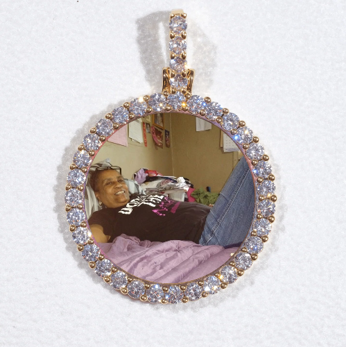 3D CIRCLE CUSTOM PICTURE PENDANT SMALL SIZE