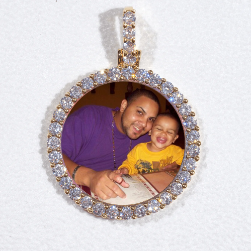 3D CIRCLE CUSTOM PICTURE PENDANT SMALL SIZE