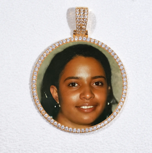 MEDIUM 3D CIRCLE CUSTOM PICTURE PENDANT