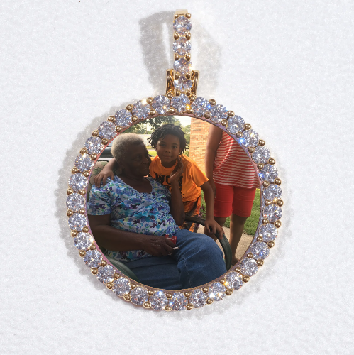 3D CIRCLE CUSTOM PICTURE PENDANT SMALL SIZE