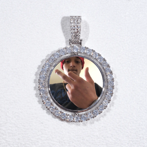 3D Spinning 2-Faced Custom Picture Pendant