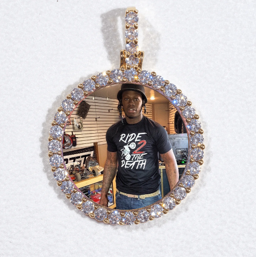 3D CIRCLE CUSTOM PICTURE PENDANT SMALL SIZE