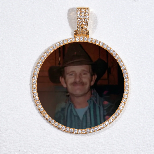 MEDIUM 3D CIRCLE CUSTOM PICTURE PENDANT