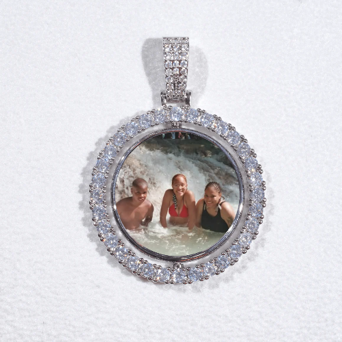 3D Spinning 2-Faced Custom Picture Pendant