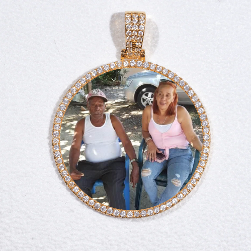 MEDIUM 3D CIRCLE CUSTOM PICTURE PENDANT