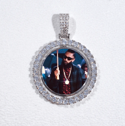 3D Spinning 2-Faced Custom Picture Pendant