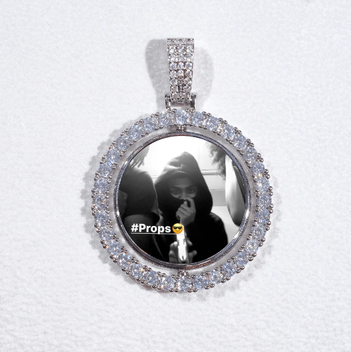 3D Spinning 2-Faced Custom Picture Pendant