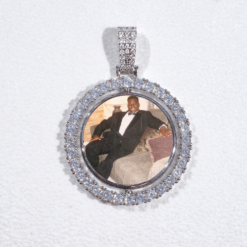 3D Spinning 2-Faced Custom Picture Pendant