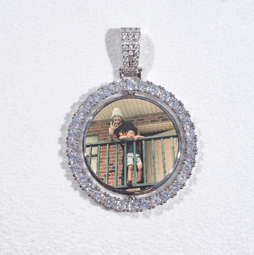 3D Spinning 2-Faced Custom Picture Pendant