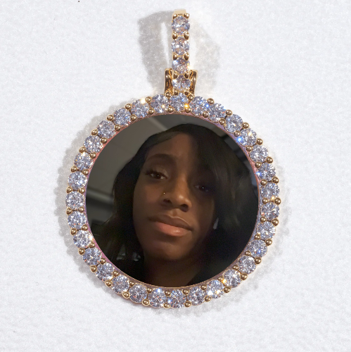 3D CIRCLE CUSTOM PICTURE PENDANT SMALL SIZE
