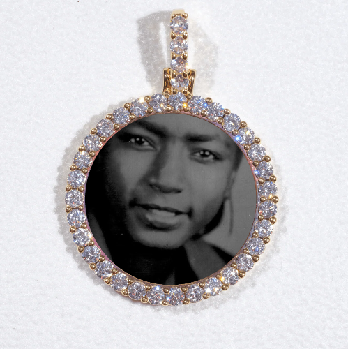 3D CIRCLE CUSTOM PICTURE PENDANT SMALL SIZE