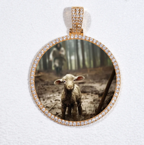 MEDIUM 3D CIRCLE CUSTOM PICTURE PENDANT