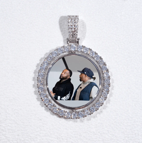 3D Spinning 2-Faced Custom Picture Pendant
