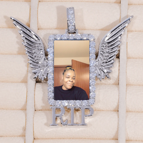 RIP WING 3D CUSTOM PICTURE PENDANT