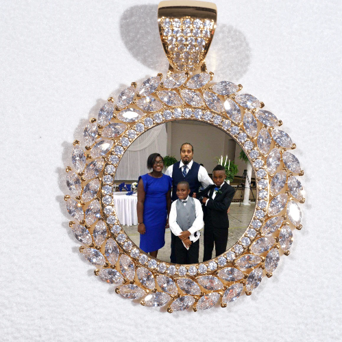 Large 3D Wheat Ear Custom Picture Pendant