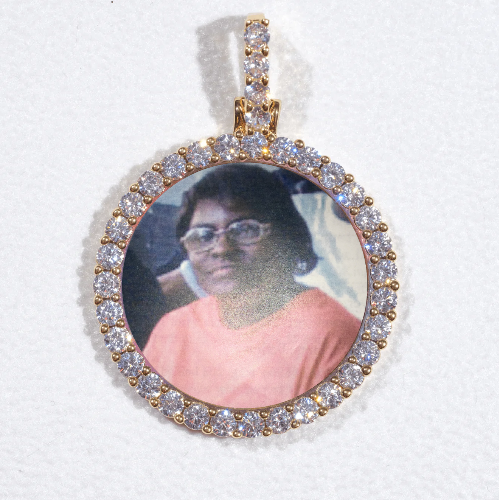 3D CIRCLE CUSTOM PICTURE PENDANT SMALL SIZE
