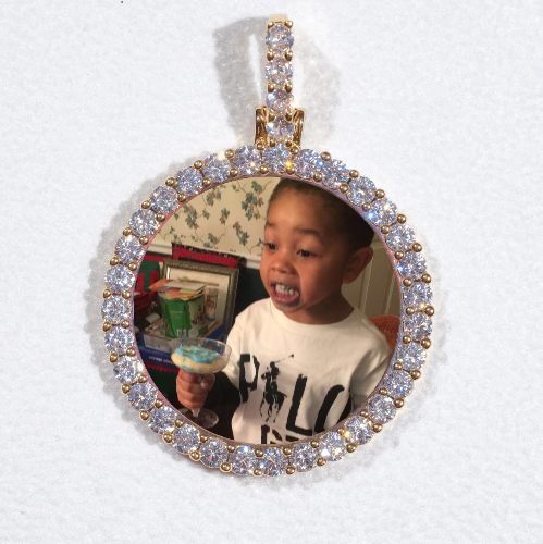3D CIRCLE CUSTOM PICTURE PENDANT SMALL SIZE