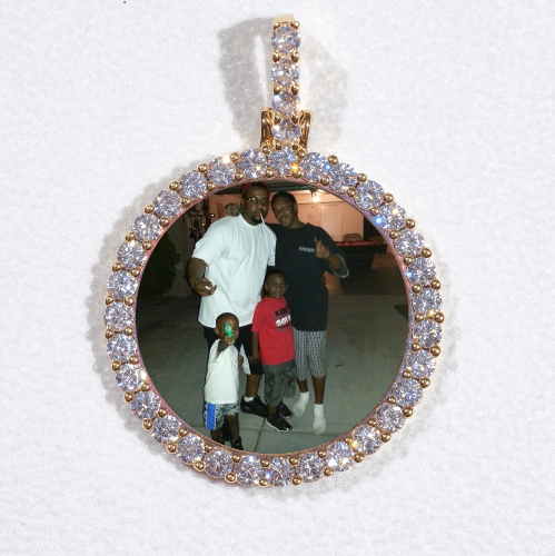 3D CIRCLE CUSTOM PICTURE PENDANT SMALL SIZE