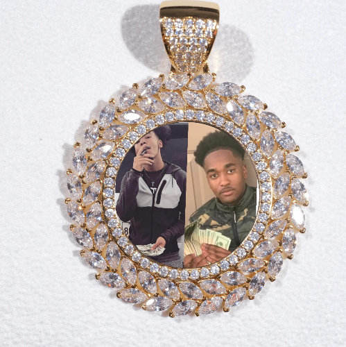 Large 3D Wheat Ear Custom Picture Pendant