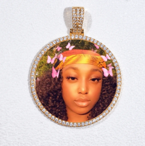 MEDIUM 3D CIRCLE CUSTOM PICTURE PENDANT