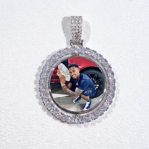 3D Spinning 2-Faced Custom Picture Pendant