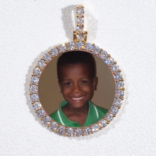 3D CIRCLE CUSTOM PICTURE PENDANT SMALL SIZE