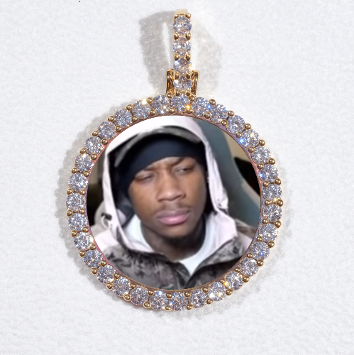 3D CIRCLE CUSTOM PICTURE PENDANT SMALL SIZE