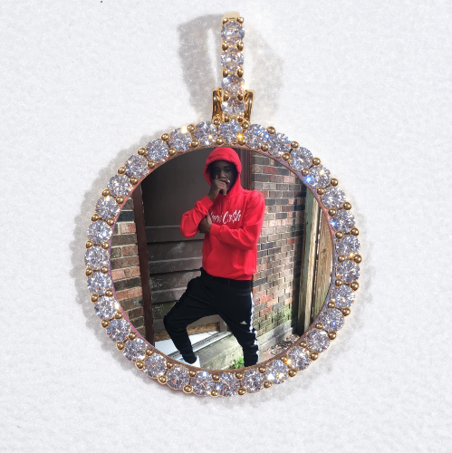 3D CIRCLE CUSTOM PICTURE PENDANT SMALL SIZE