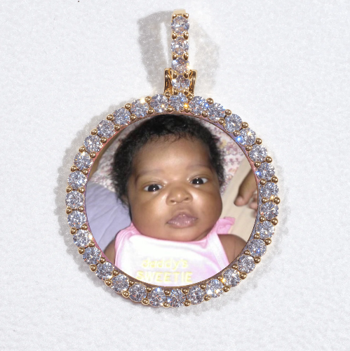 3D CIRCLE CUSTOM PICTURE PENDANT SMALL SIZE