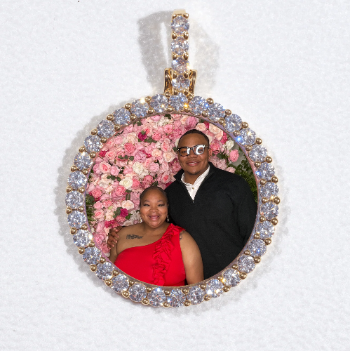 3D CIRCLE CUSTOM PICTURE PENDANT SMALL SIZE