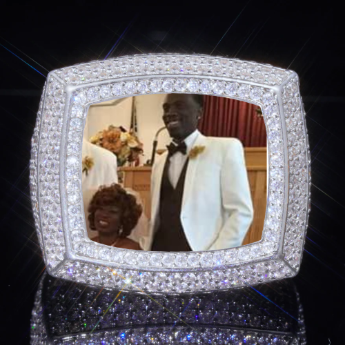 3D CUSTOM PICTURE ICED RING