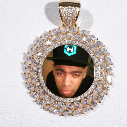 Large 3D Wheat Ear Custom Picture Pendant
